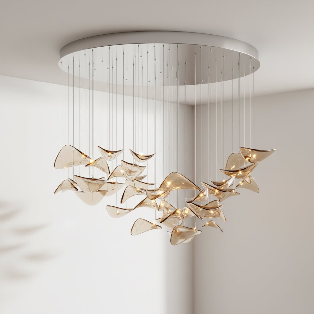 Wave Floating Leaf Chandelier – detail 28