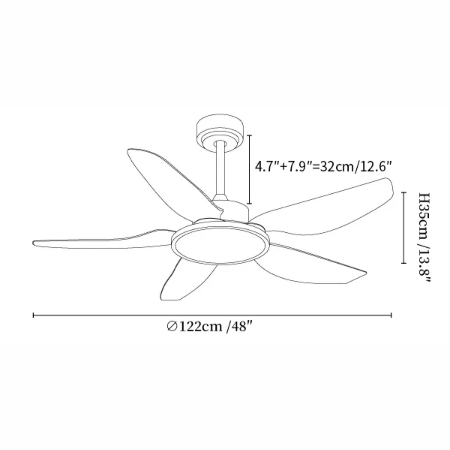 Tereelo Ceiling Fan Light