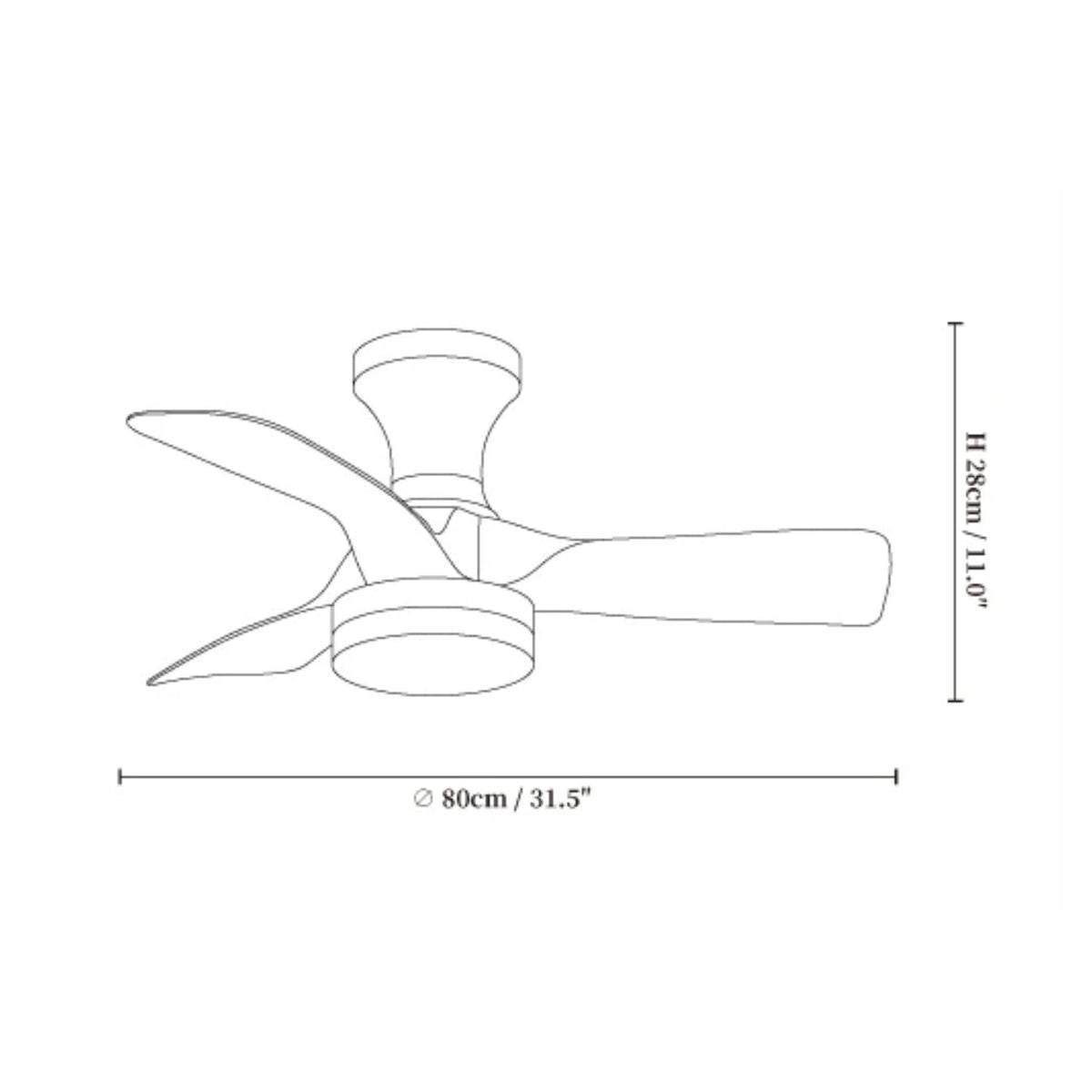 Darma Ceiling Fan Light
