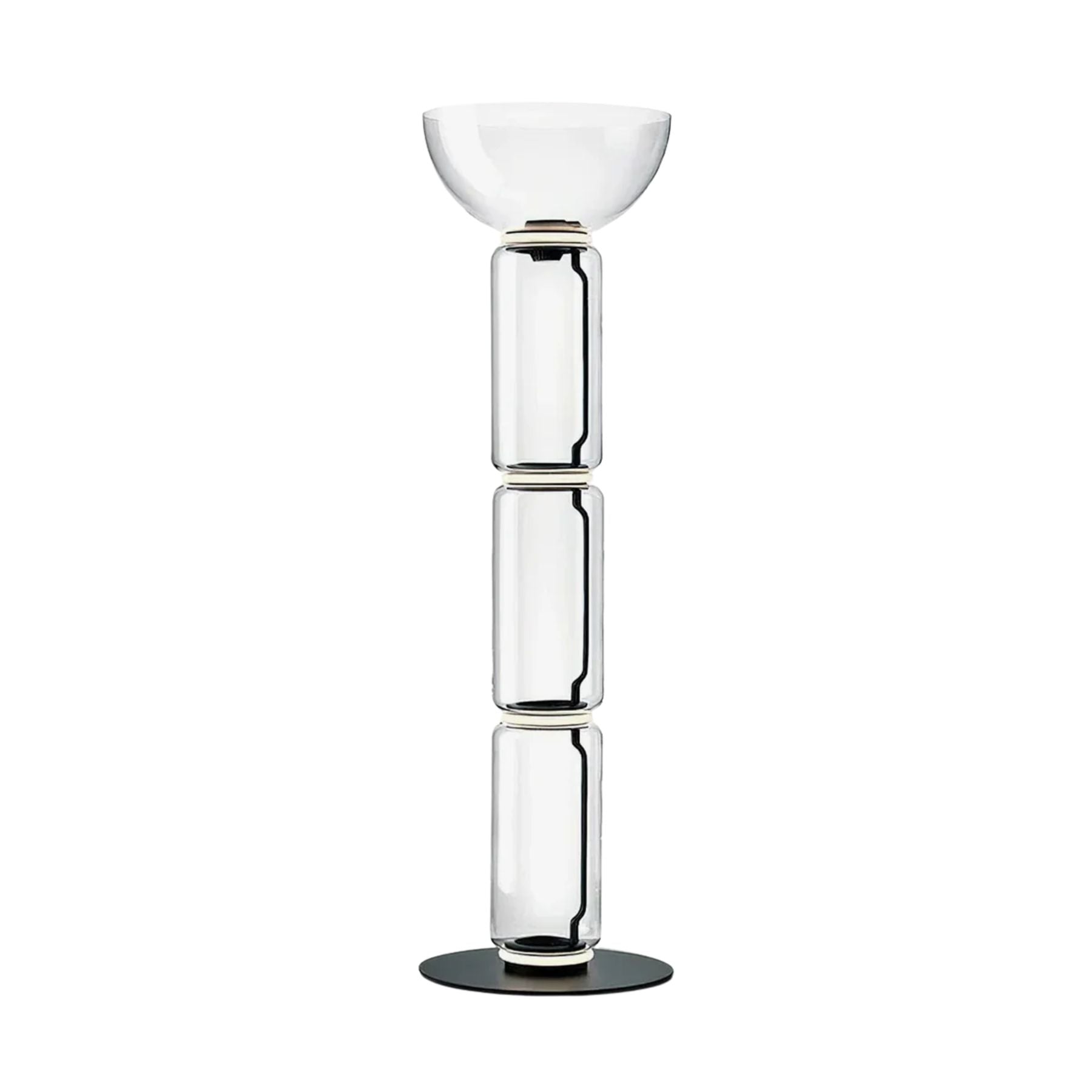 Mevvilzo Cylindrical Glass Floor Lamp
