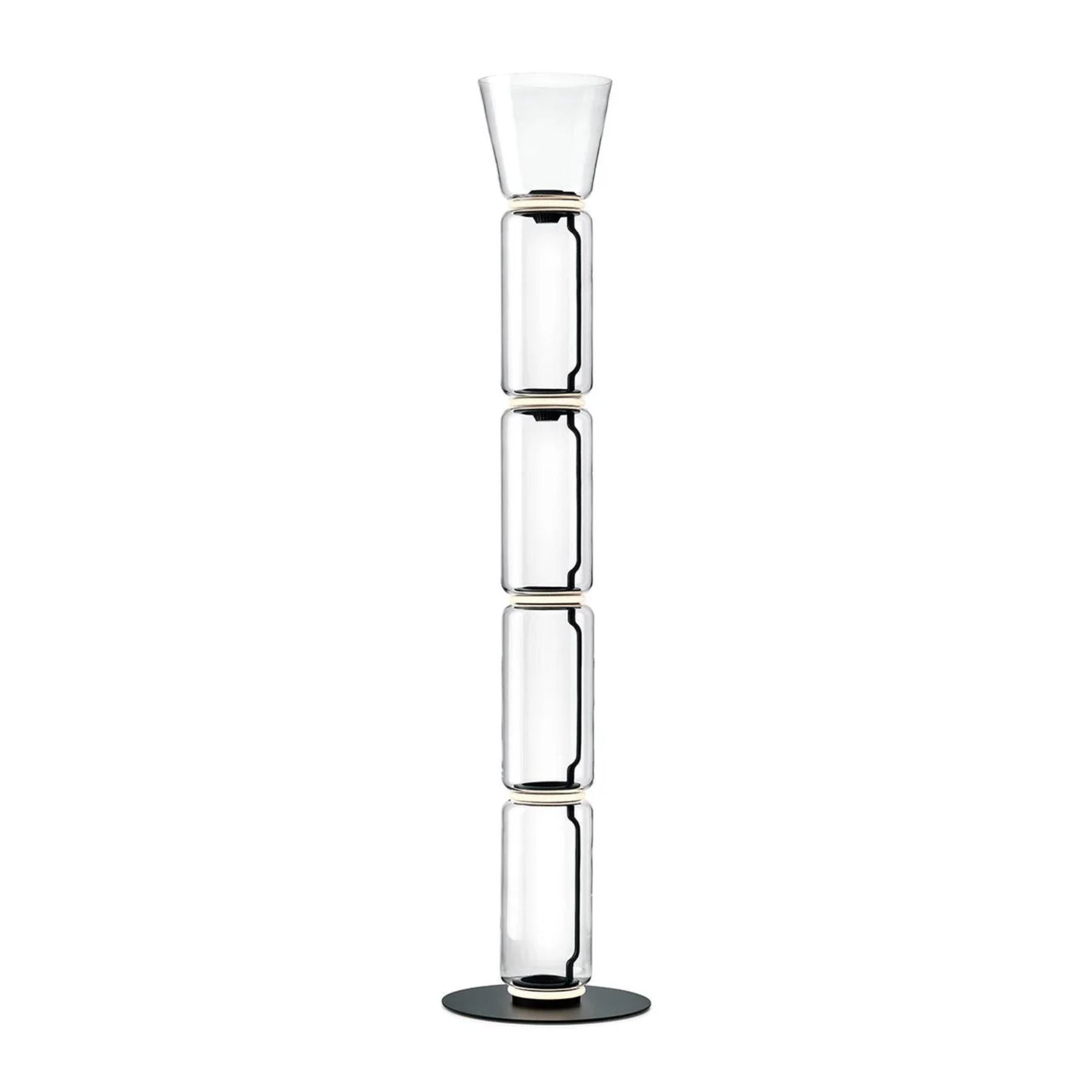 Mevvilzo Cylindrical Glass Floor Lamp
