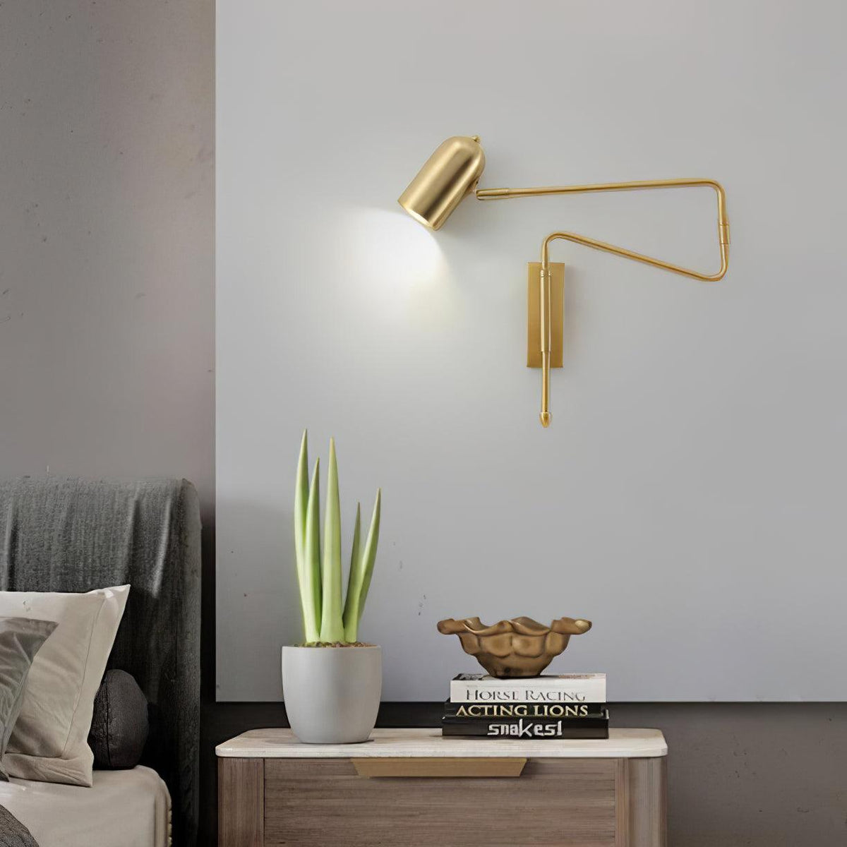 Adjustable Arm Reading Wall Lamp – detail 2