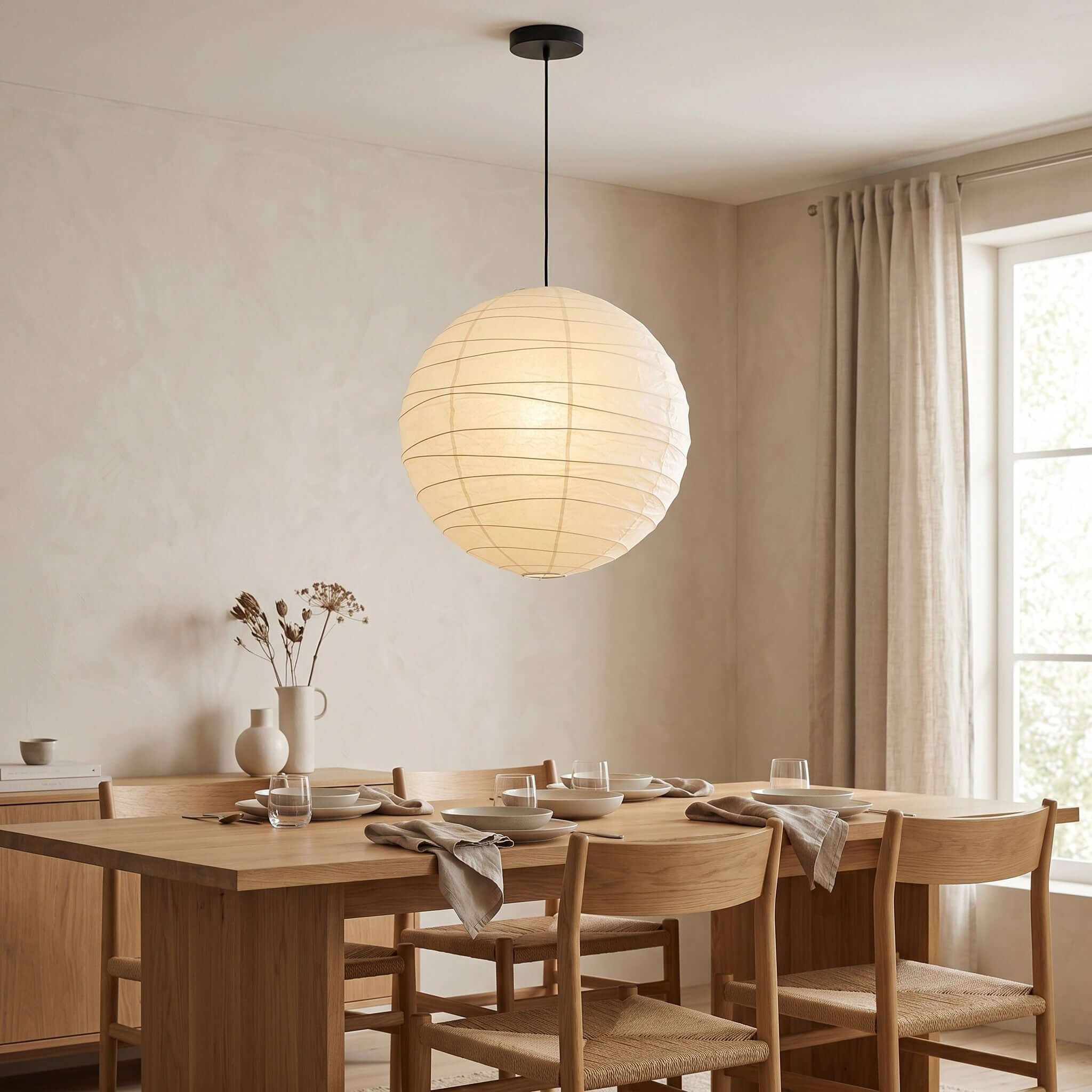 Bayleno Rice Paper Pendant Light