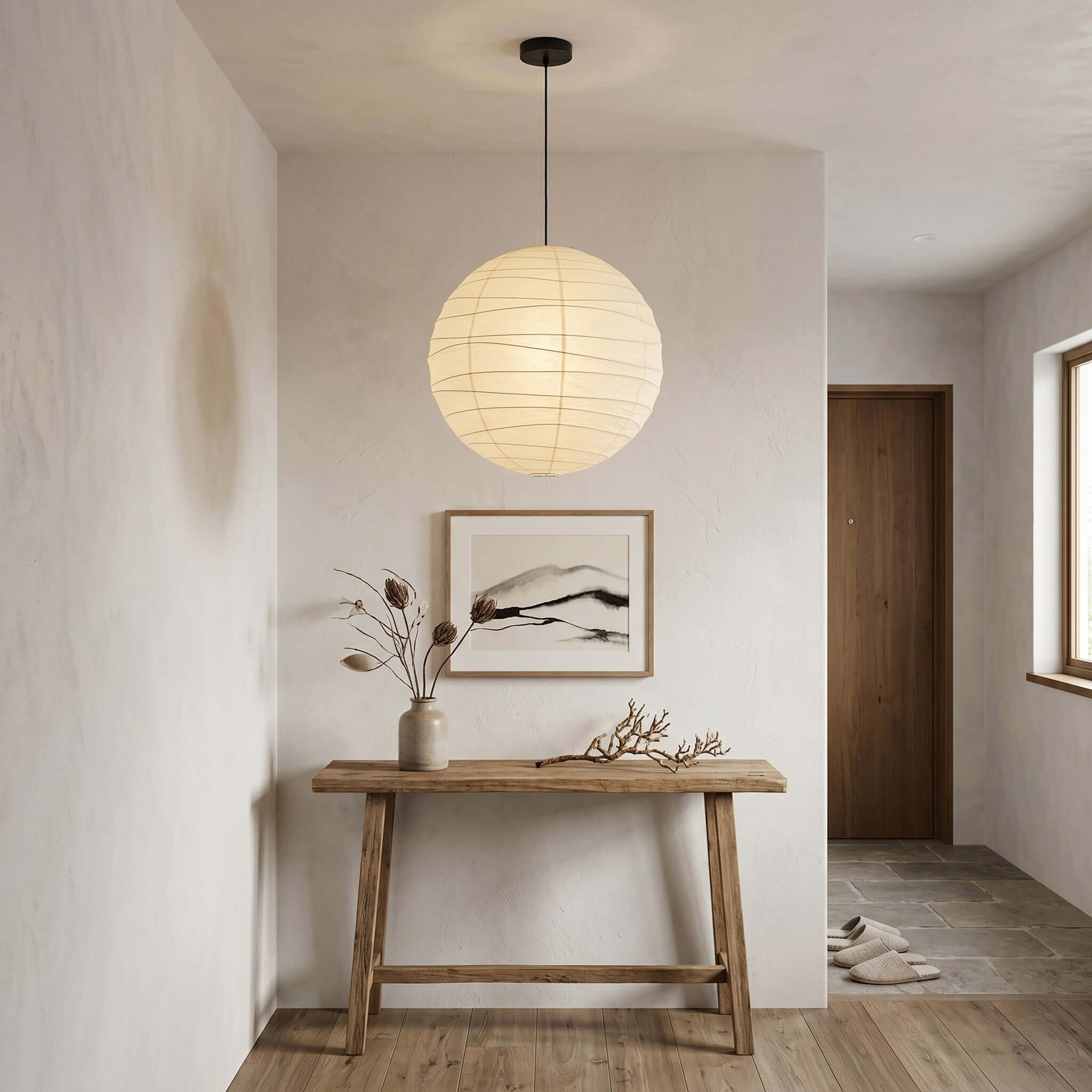 Bayleno Rice Paper Pendant Light