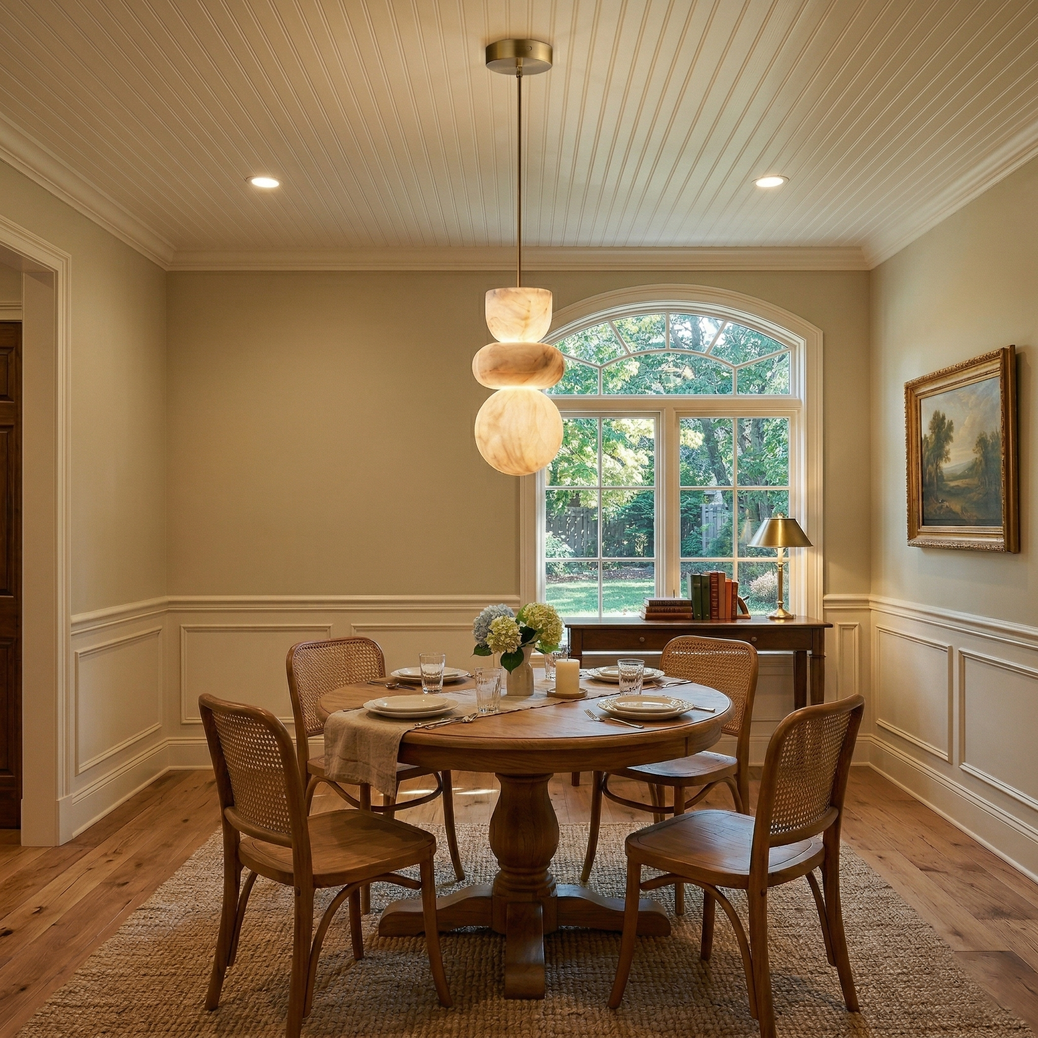 Reefis Alabaster Pendant Light