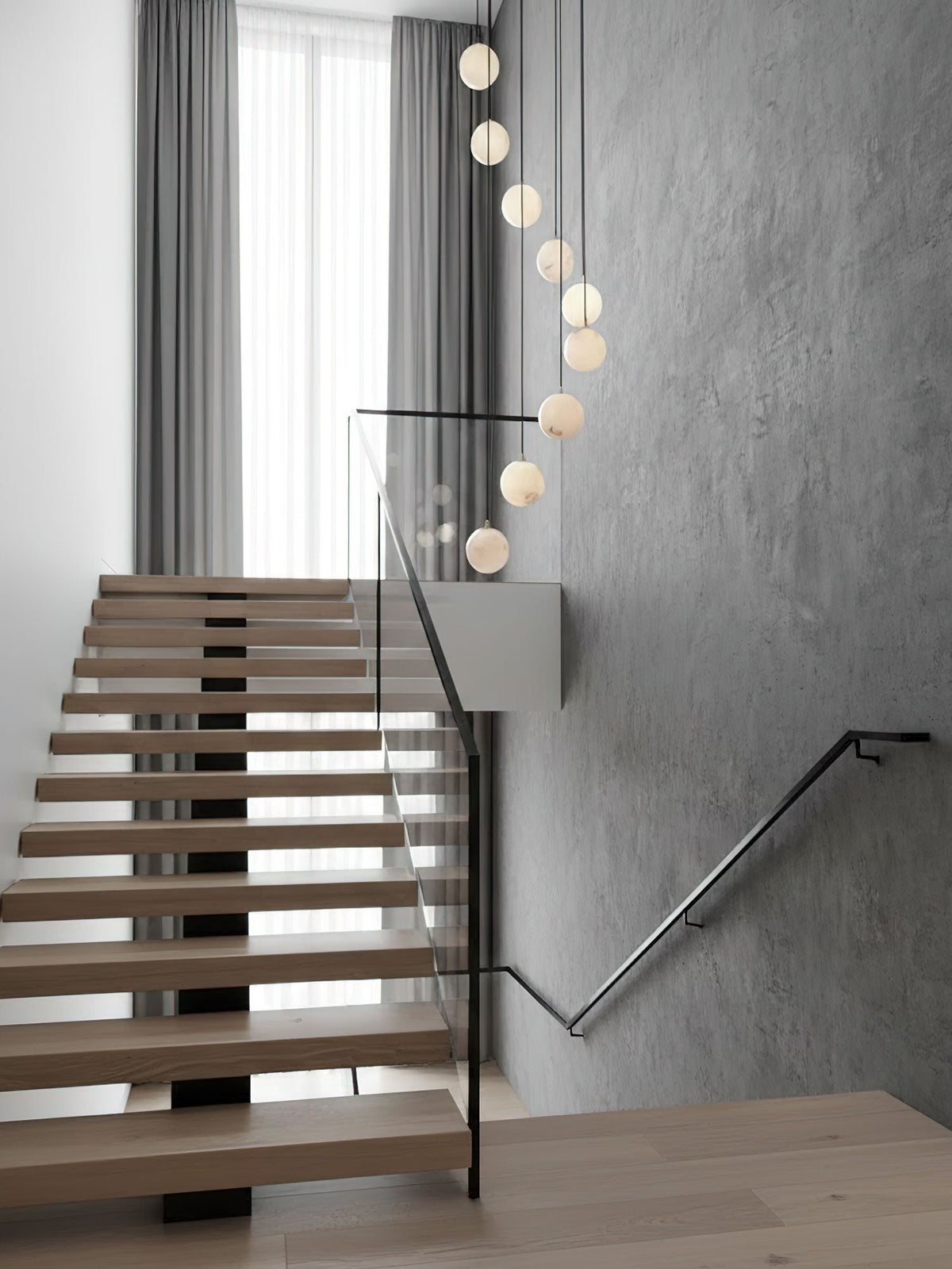 Alabaster Balls Cluster Chandelier – detail 9