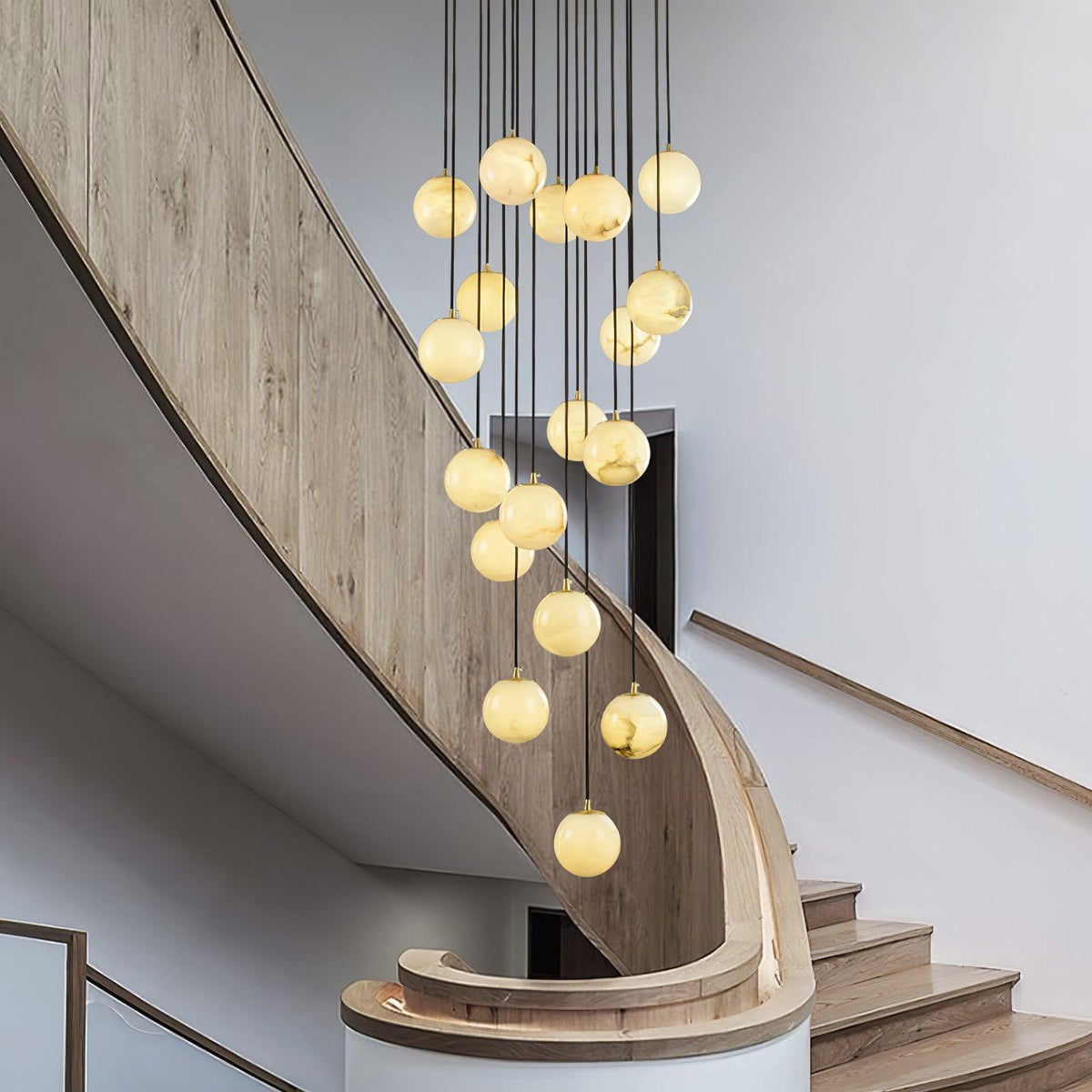 Alabaster Balls Cluster Chandelier – detail 19