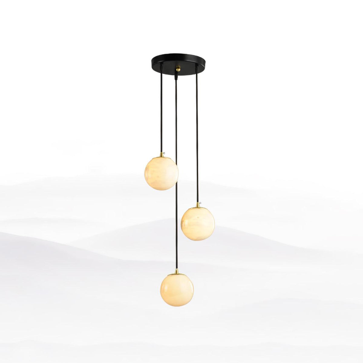 Alabaster Balls Cluster Chandelier – detail 37
