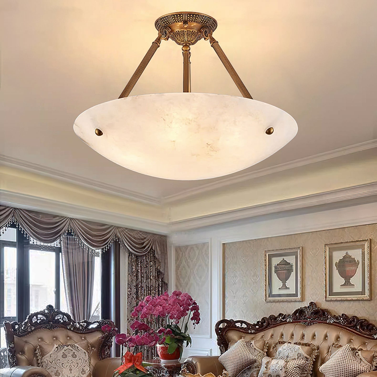 Okedan Bowl Ceiling Light