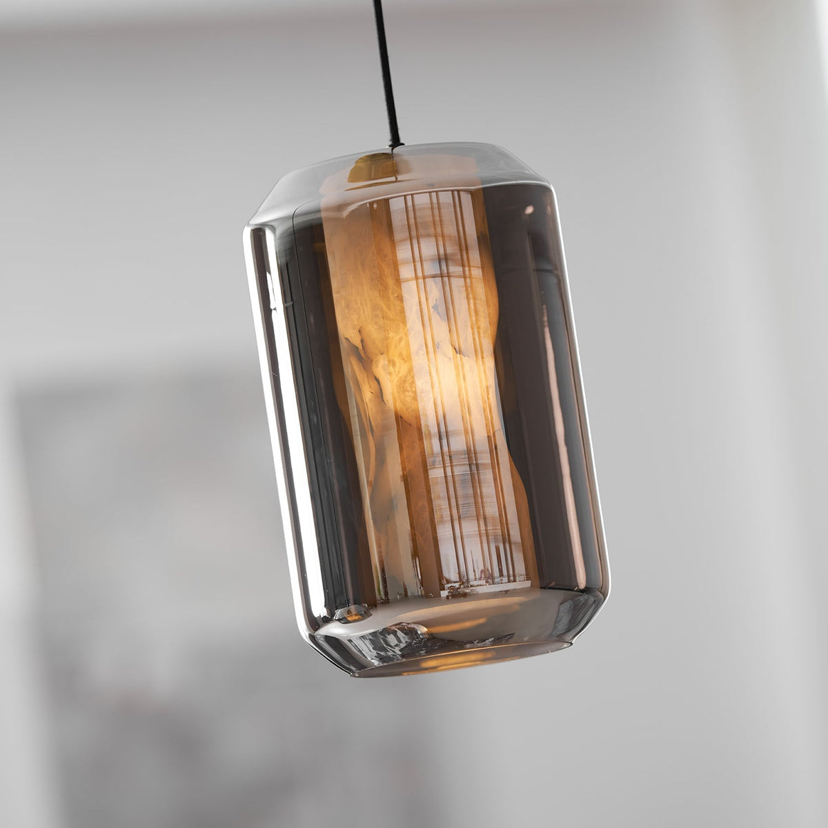 Alabaster Glass Cylinder Pendant Light - Vakkerlight