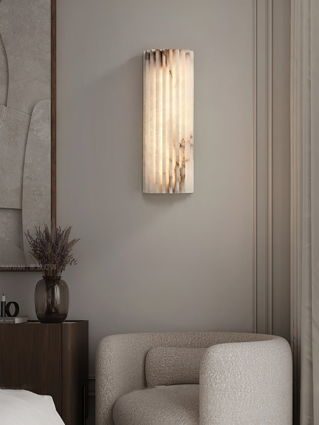 Solas Alabaster Wall Light