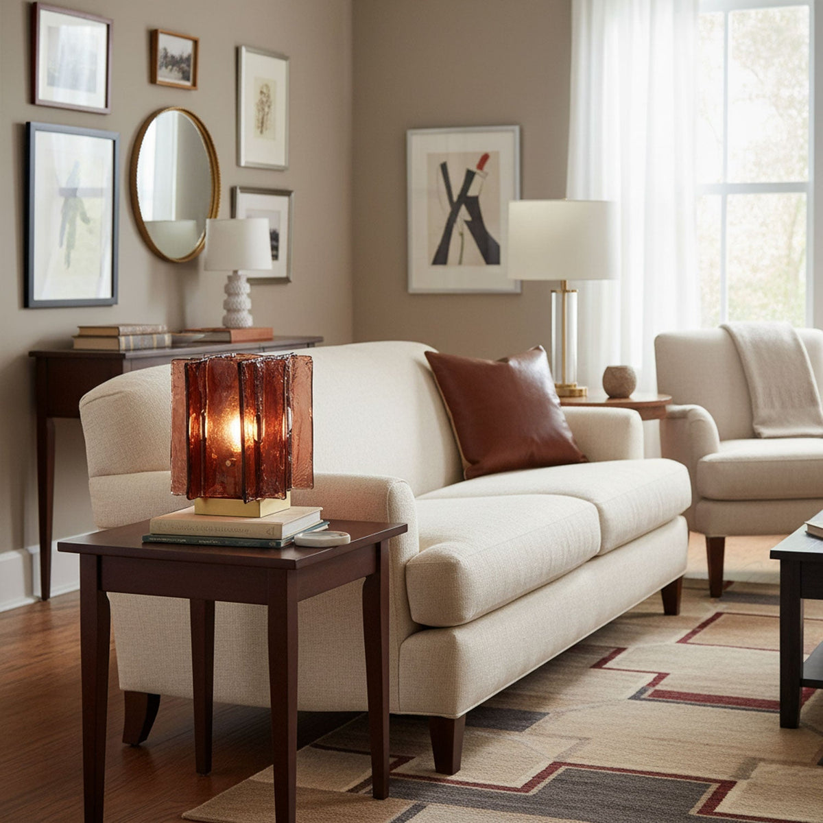 Amber Building Block Table Lamp – detail 9
