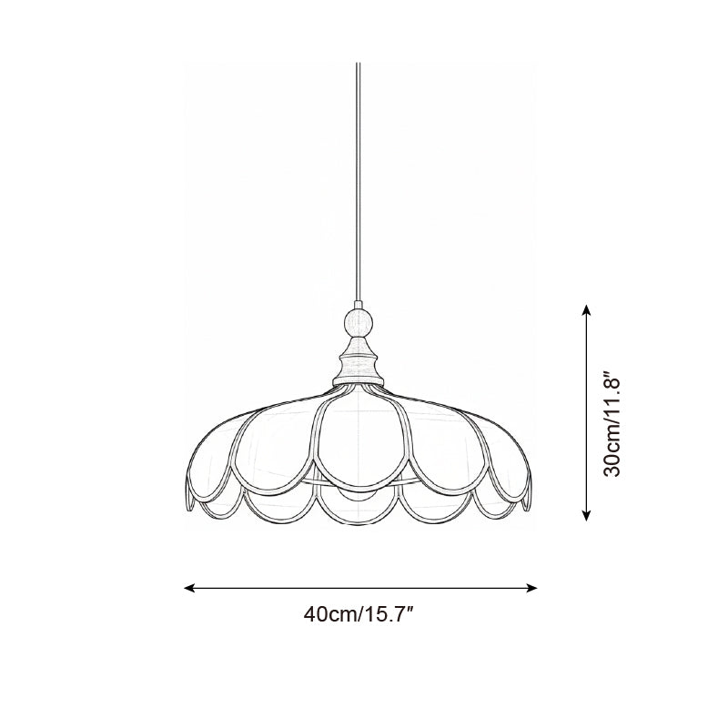 Oriay Scalloped Pendant Light