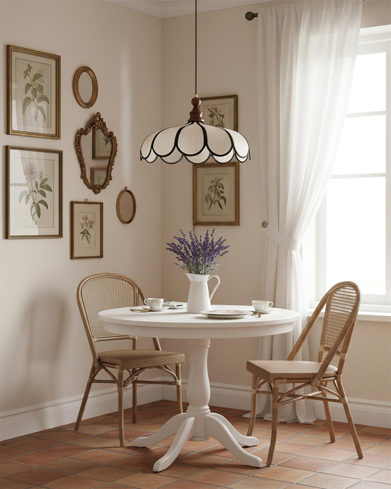 Oriay Scalloped Pendant Light