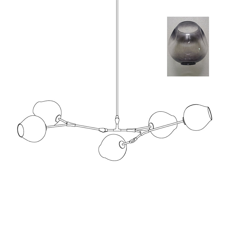 Perry Globe Horizontal Chandelier – detail 31