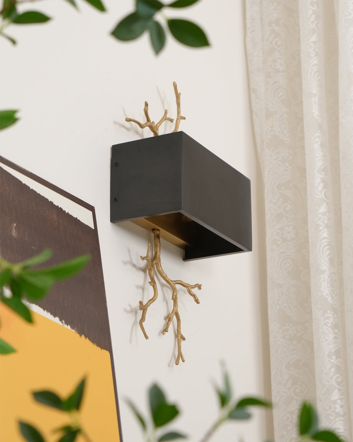 Brass Branch Wall Lamp – detail 7