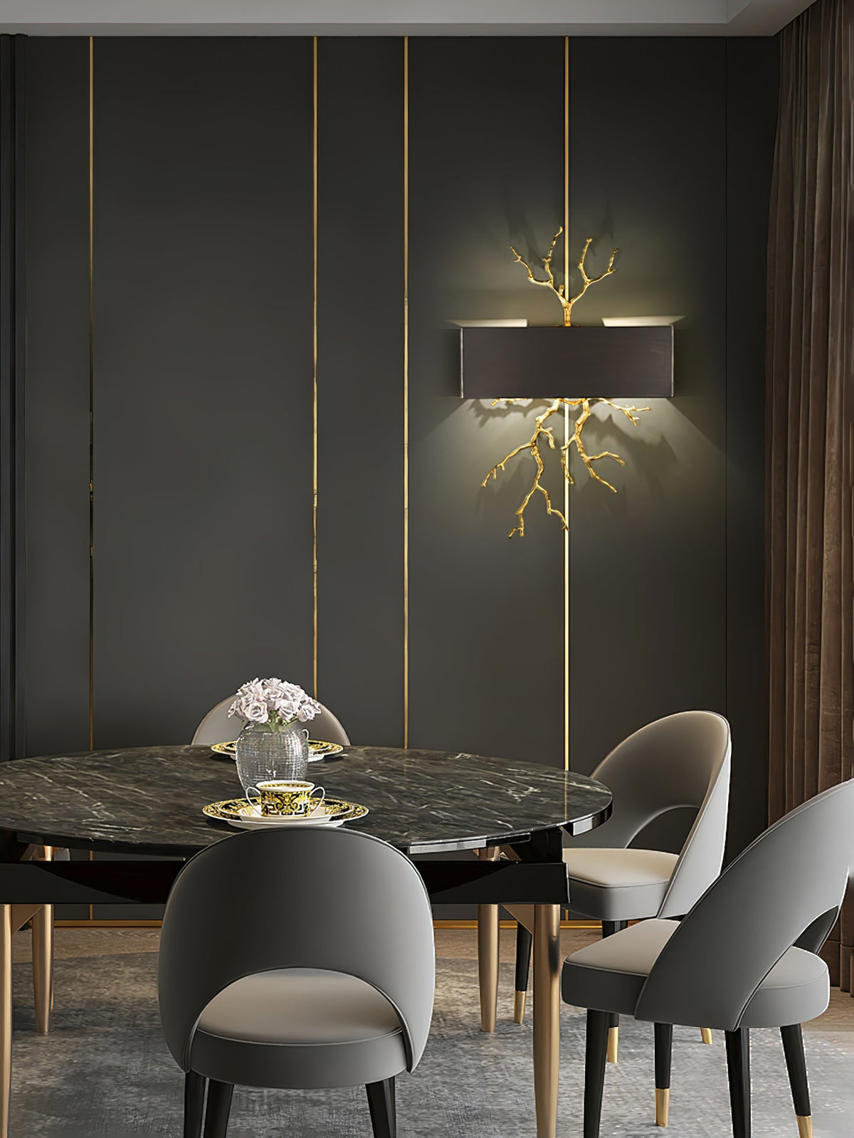 Brass Branch Wall Lamp – detail 24