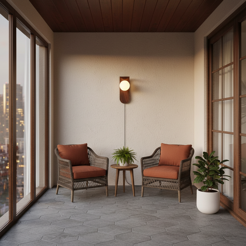 Axes Plug In Wall Light