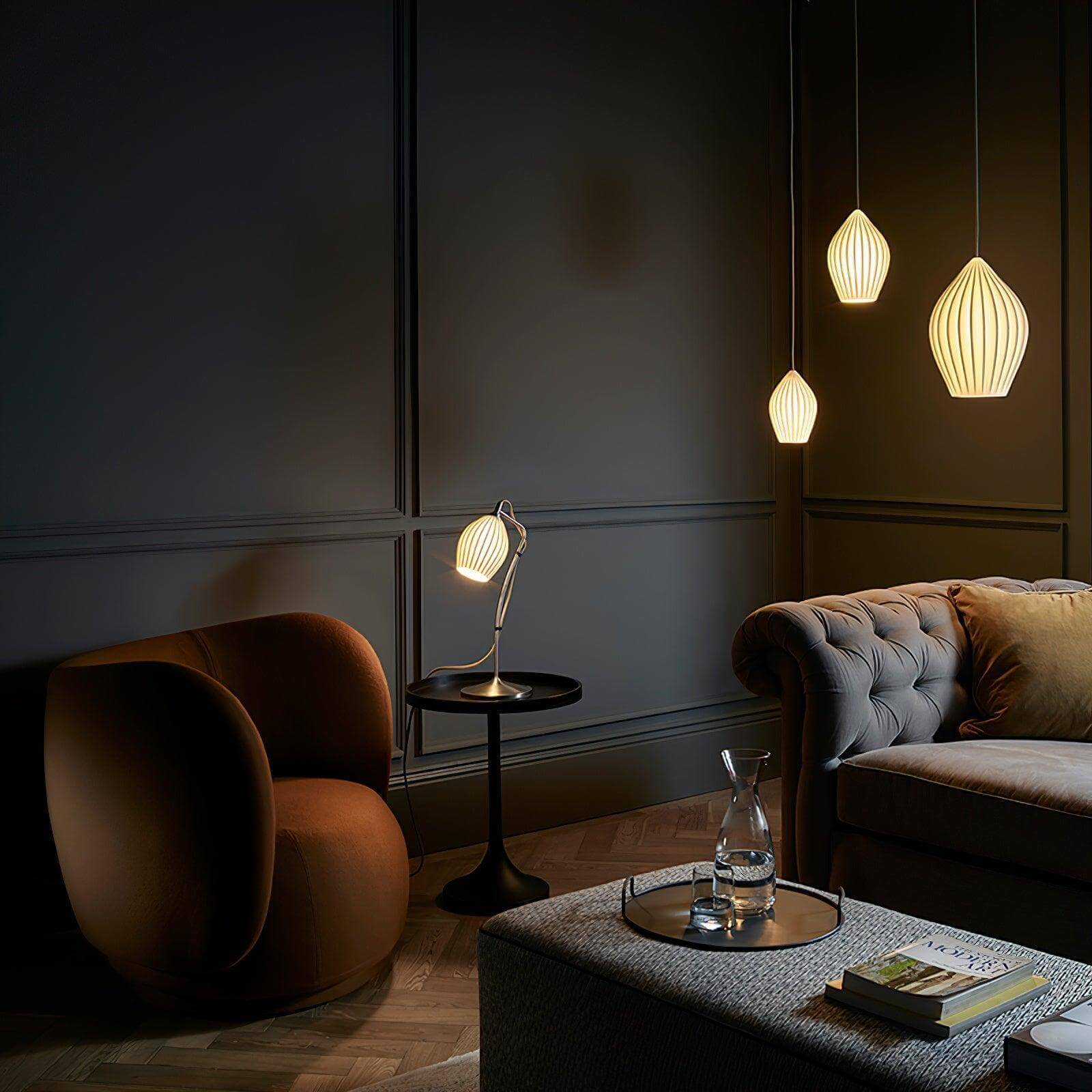 Torri Ribbed Pendant Light