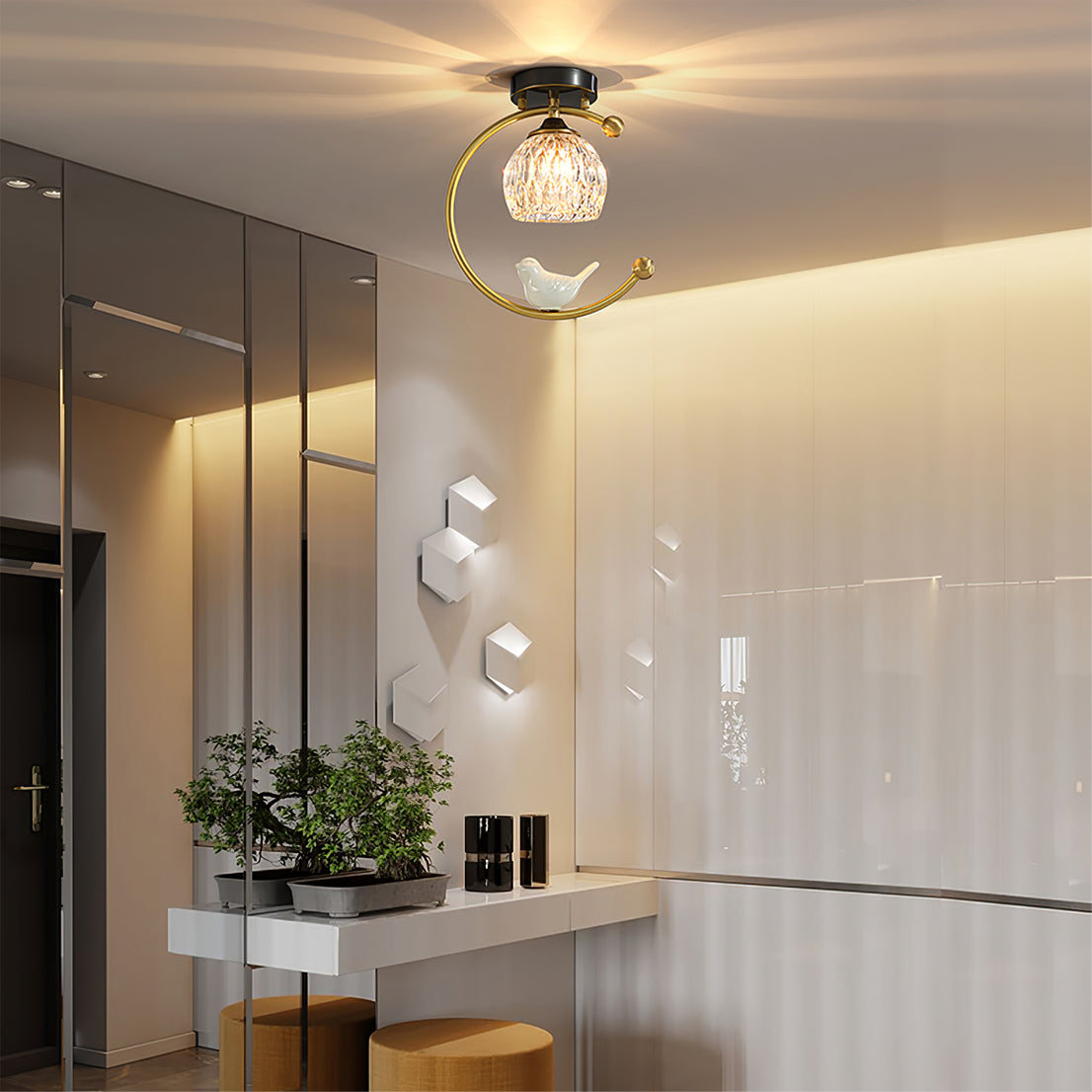 Bayais Bird Ceiling Light