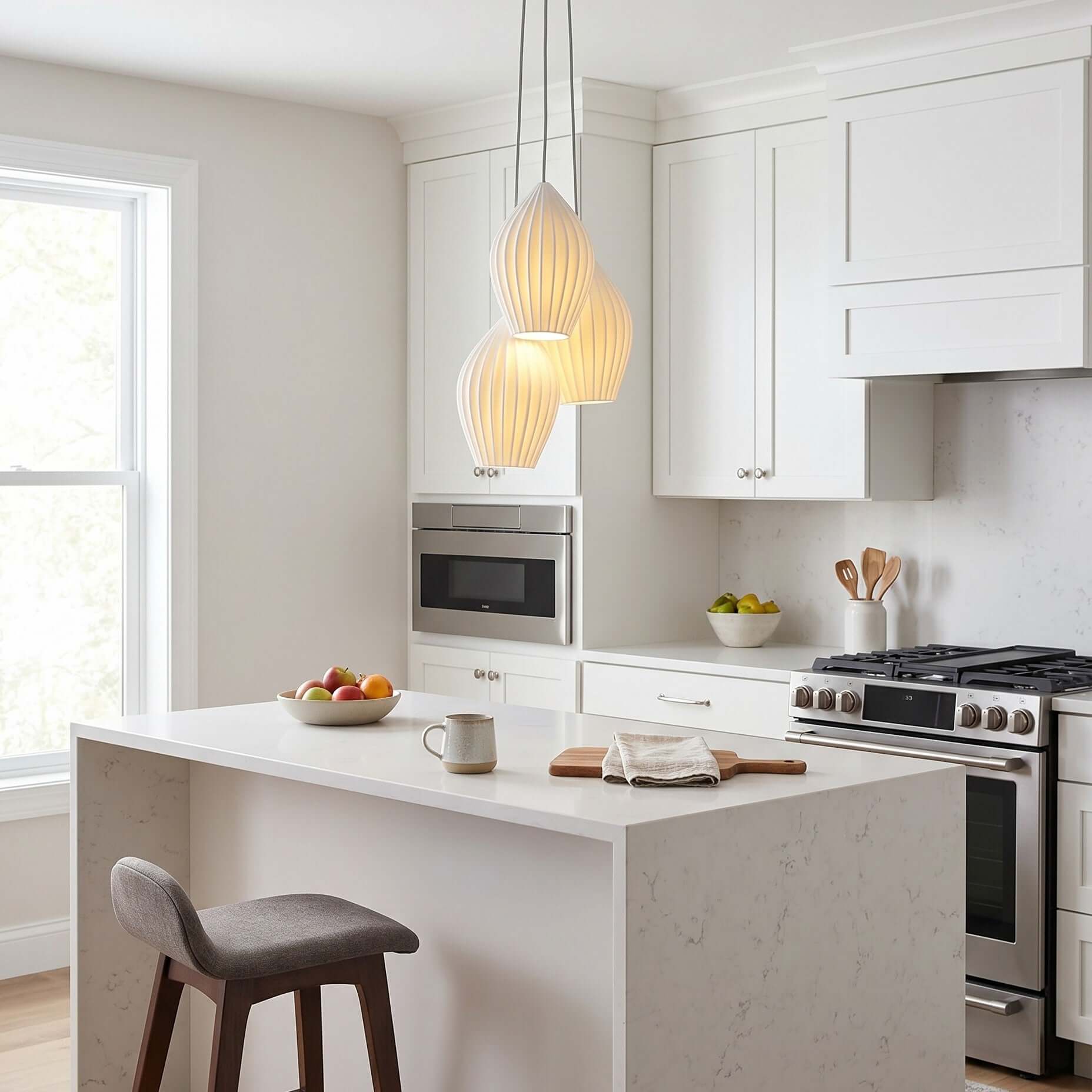 Torri Ribbed Pendant Light