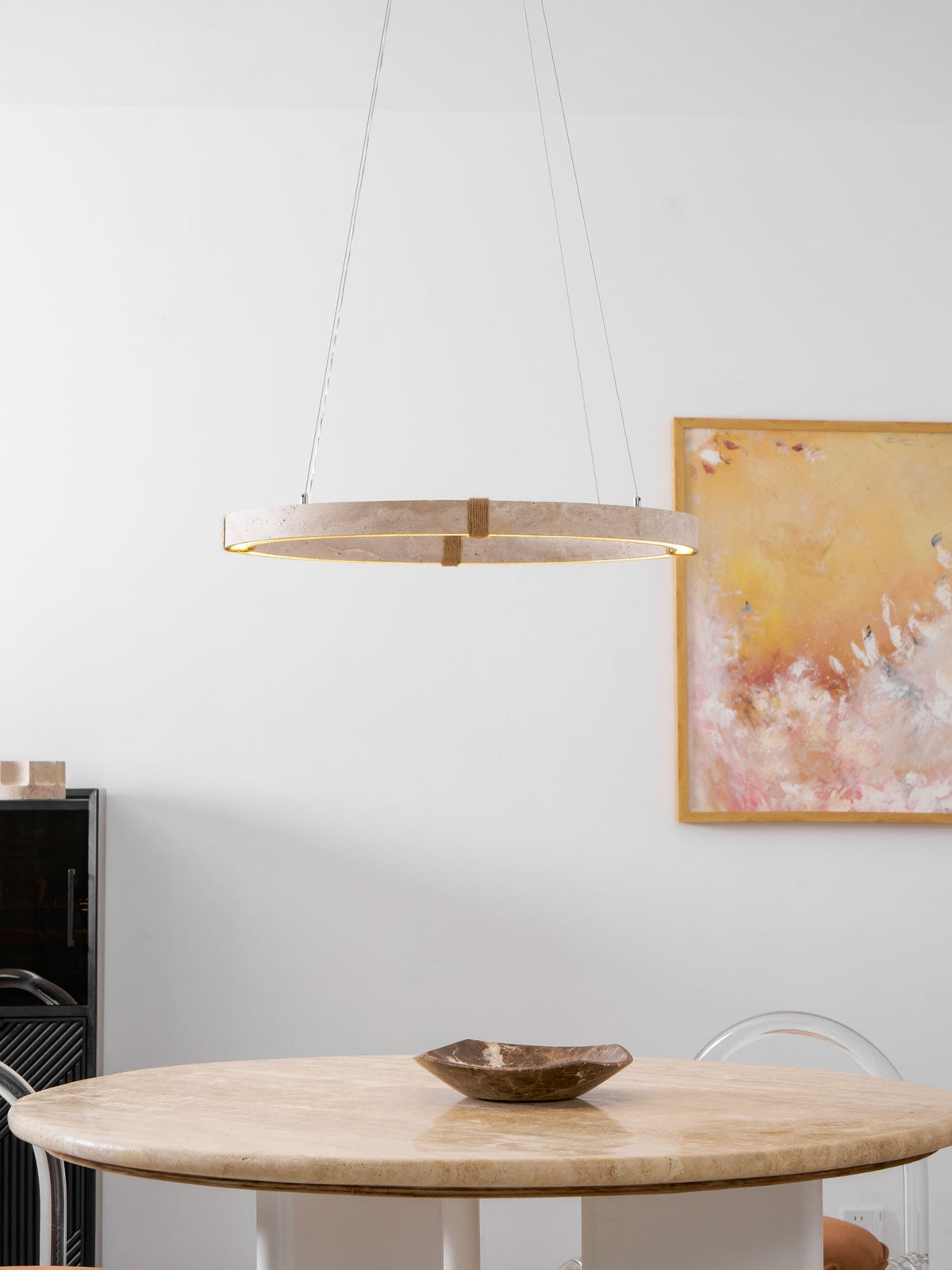 Circle Travertine Pendant Lamp – detail 13