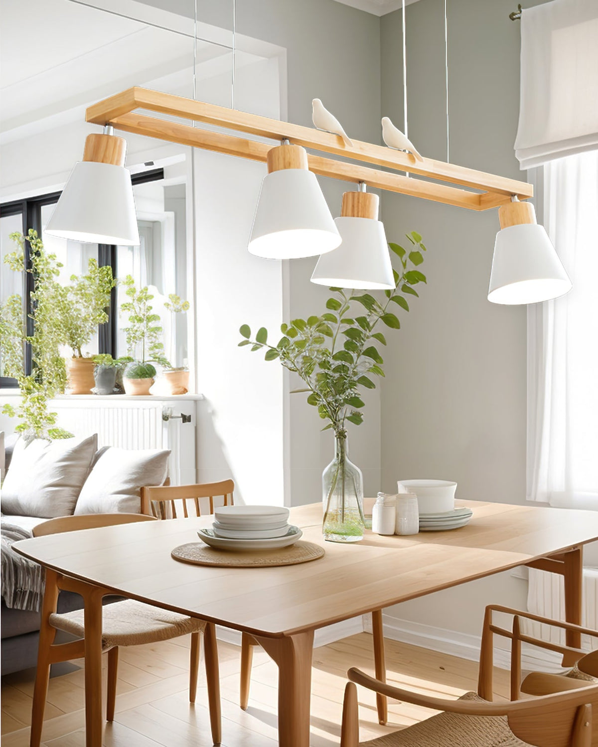 Cone Wood Chandelier – detail 10