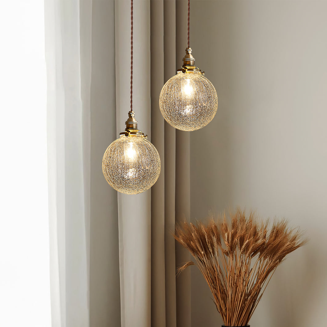 Crackle Glass Pendant Light – detail 7