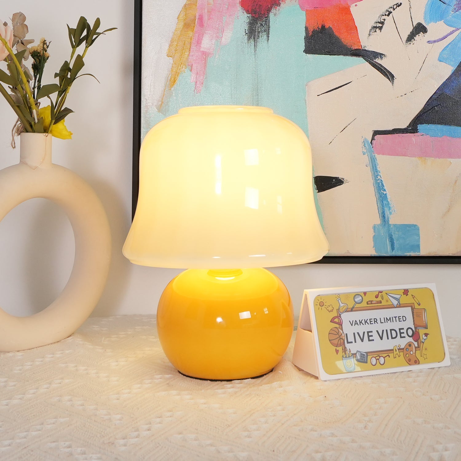 Noldenay Mushroom Table Lamp