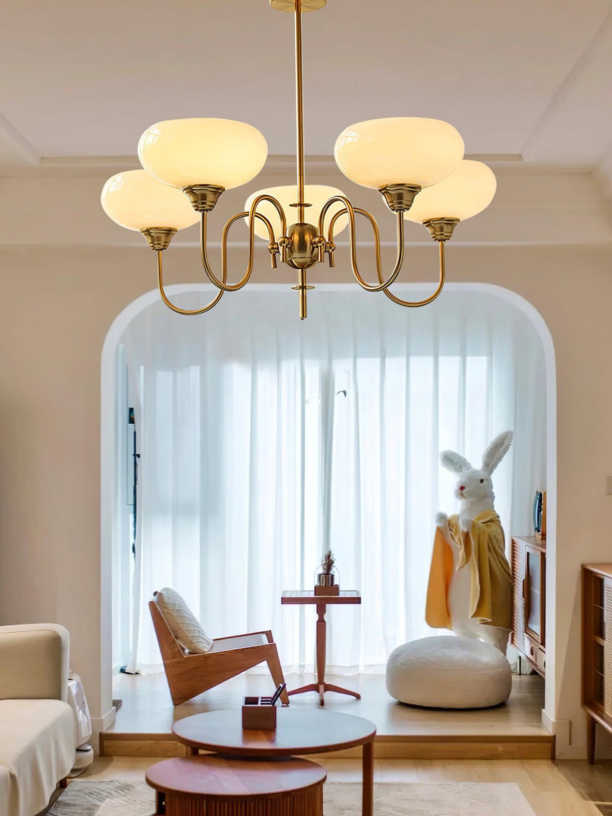 Creamy Persimmon Chandelier – detail 9