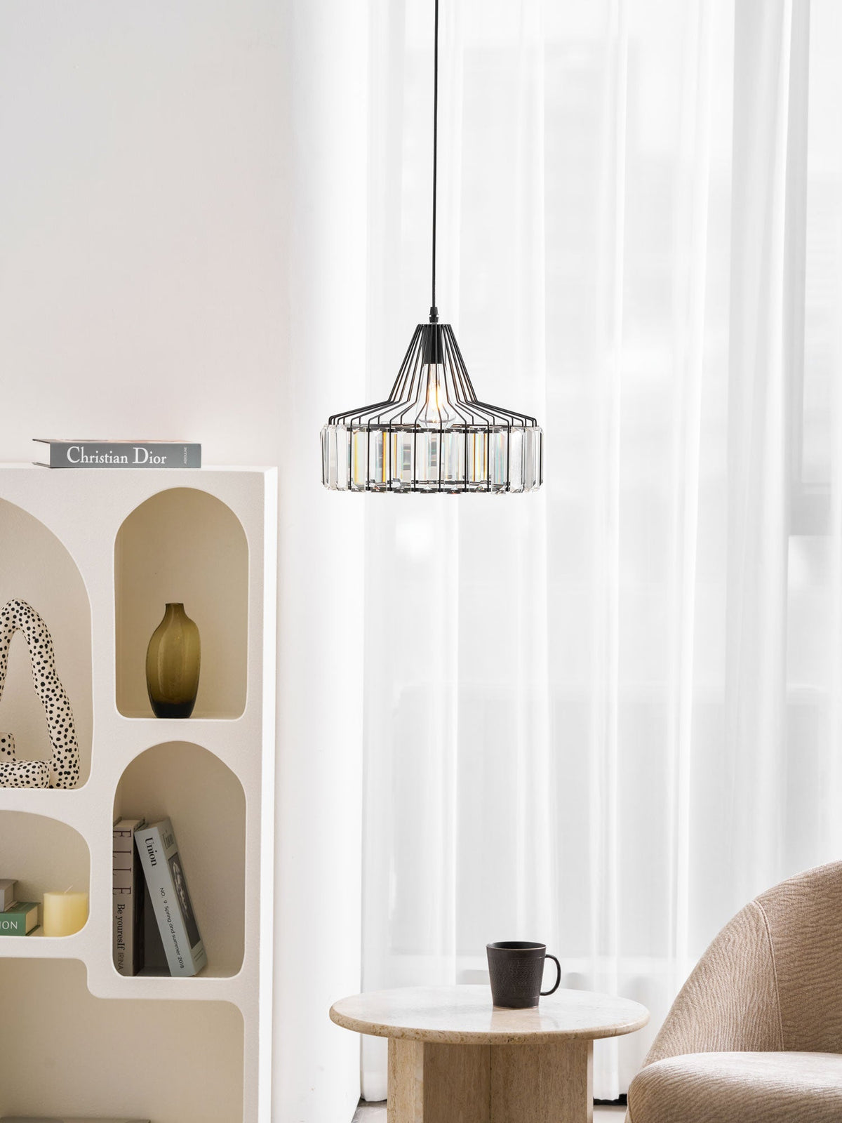 Crystal Drum Pendant Lamp - Vakkerlight