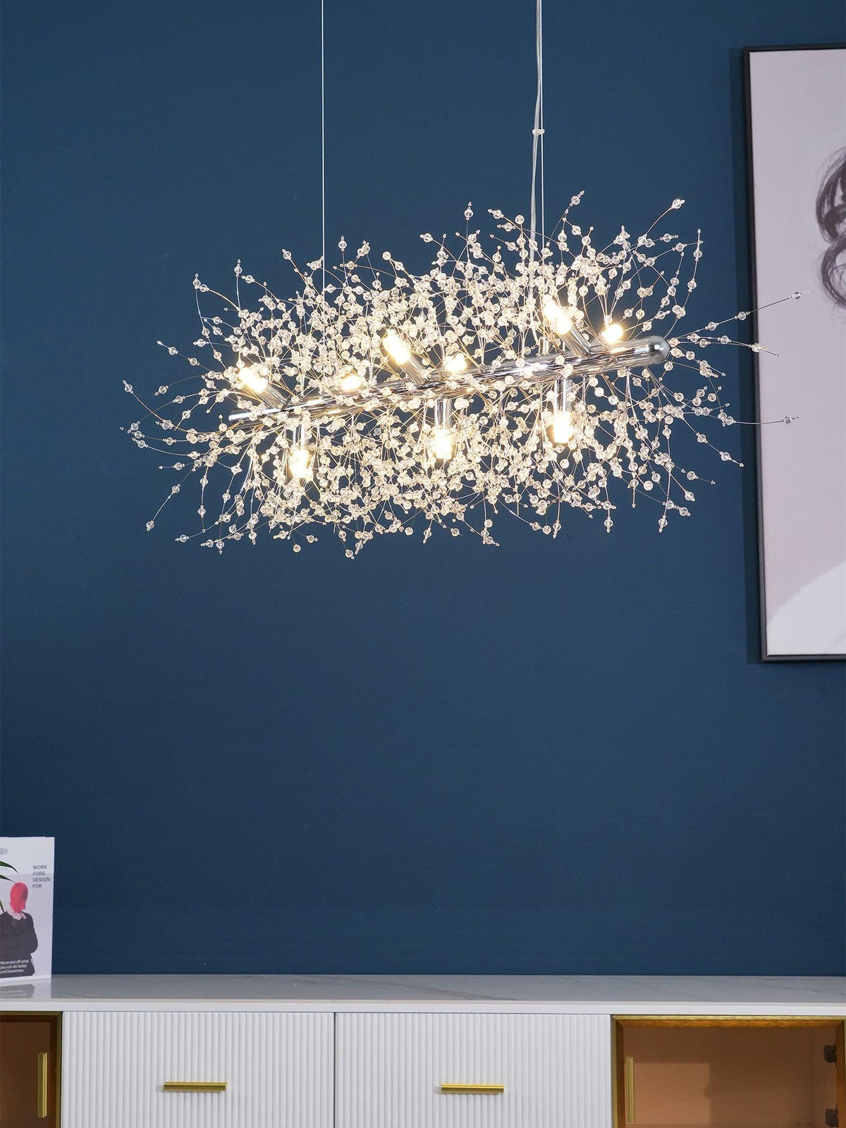 Crystal Dandelion Chandelier – detail 40