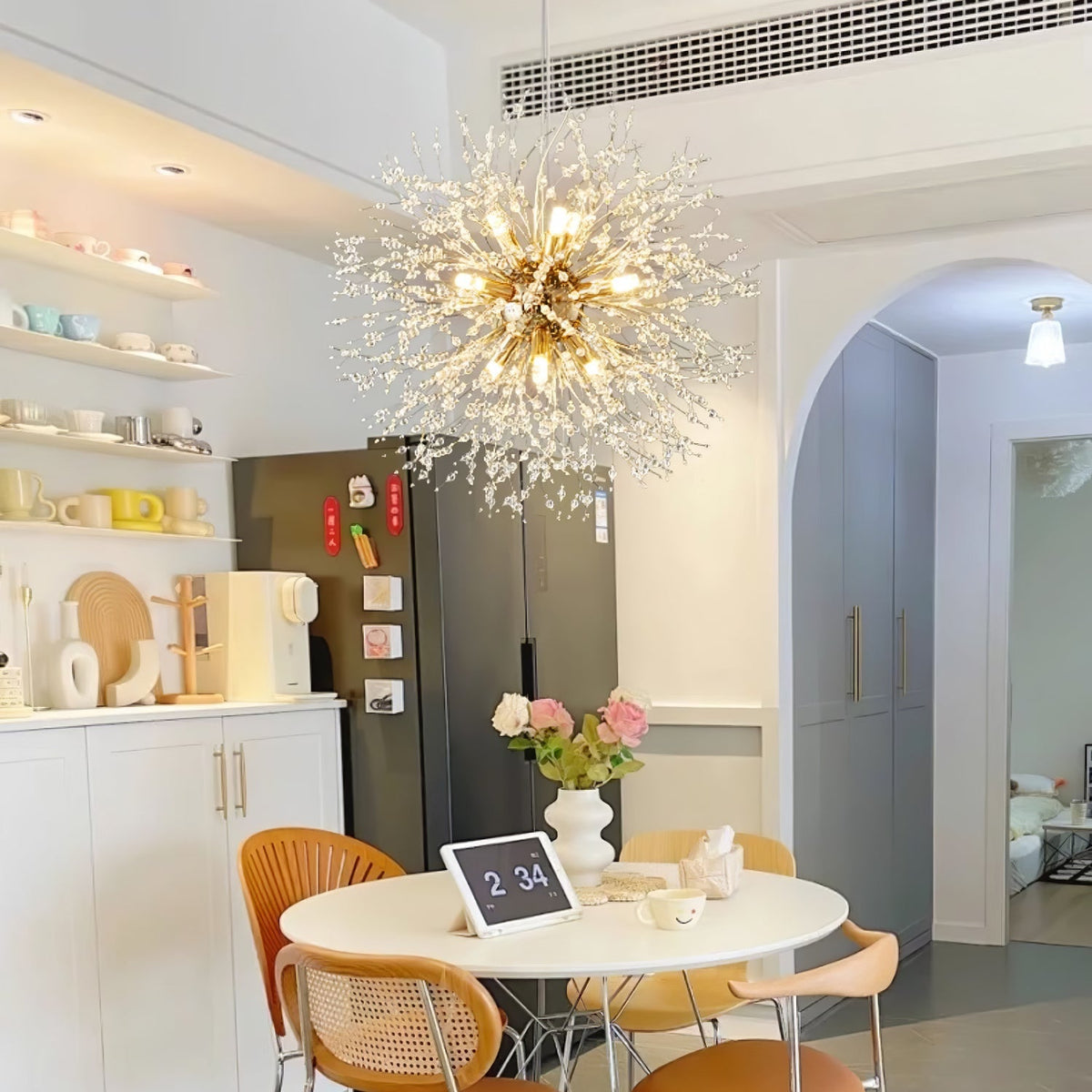 Crystal Dandelion Chandelier – detail 3