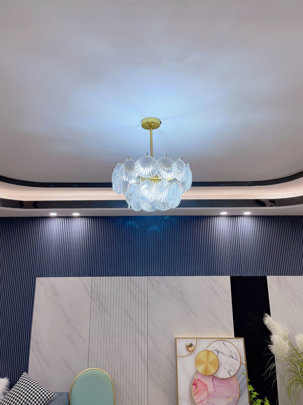 Dekorfine Shell Glass Chandelier — Detail View 46