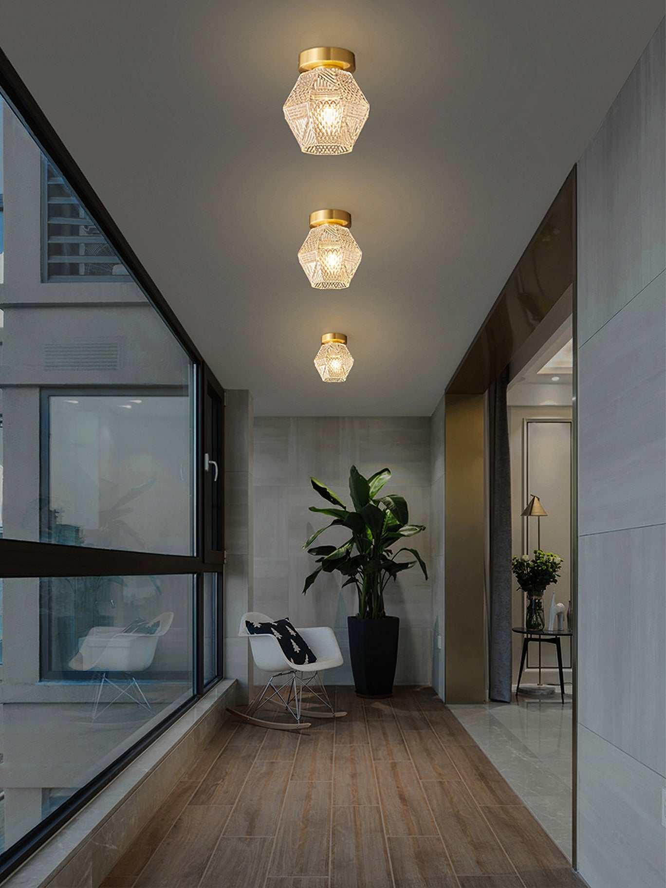 Venoral Art Deco Ceiling Light