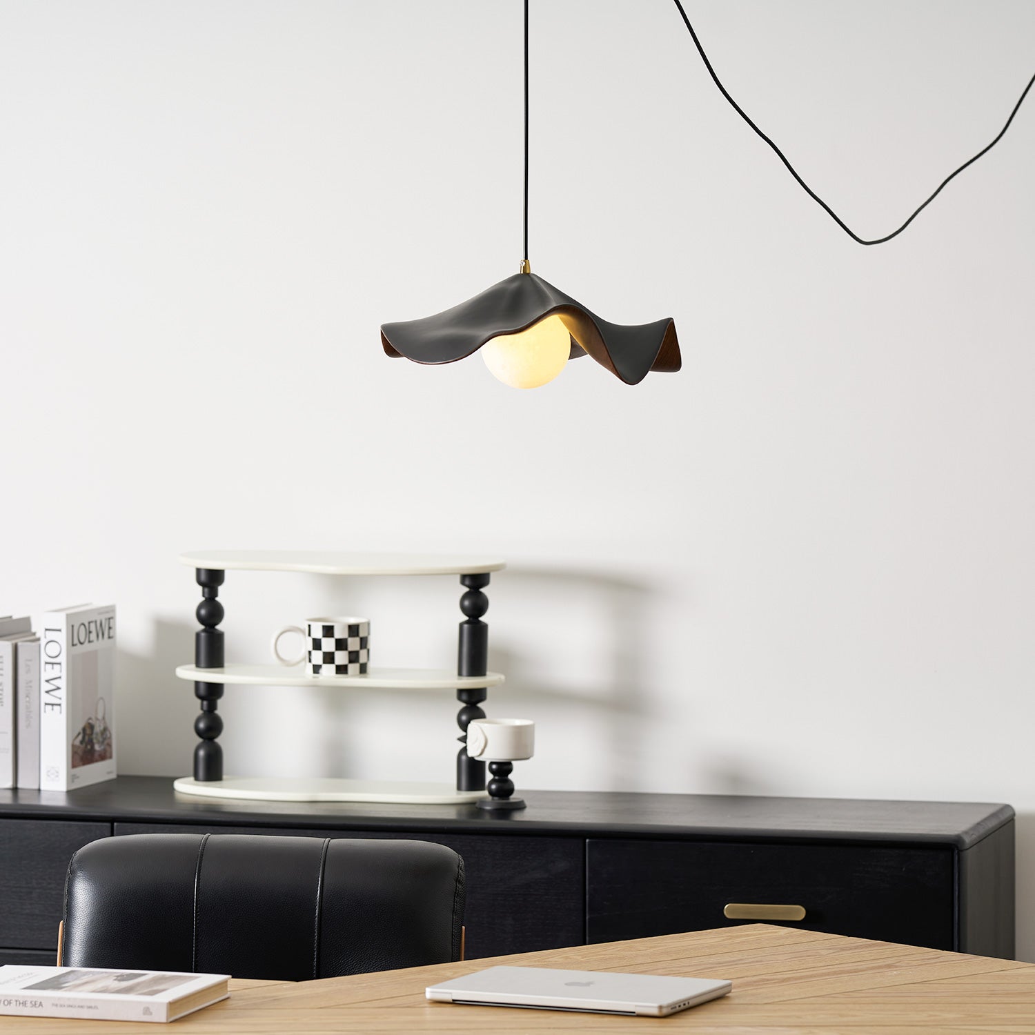 Zane Lotus Plug In Pendant Light