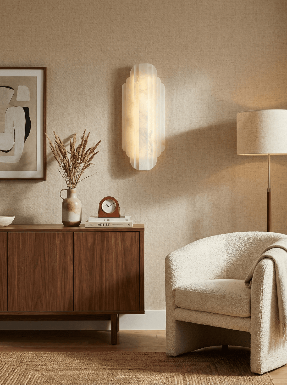 Estelle Alabaster Wall Sconce – detail 2