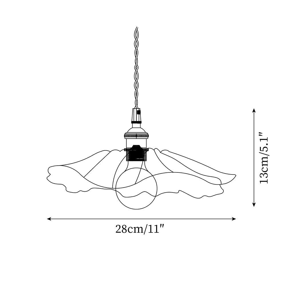 Rodenford Flower Plug In Pendant Light