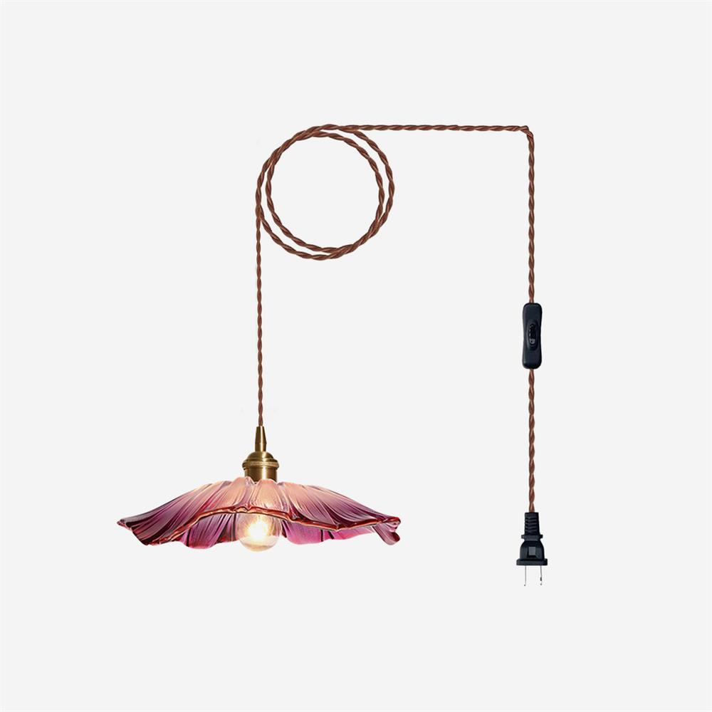 Rodenford Flower Plug In Pendant Light