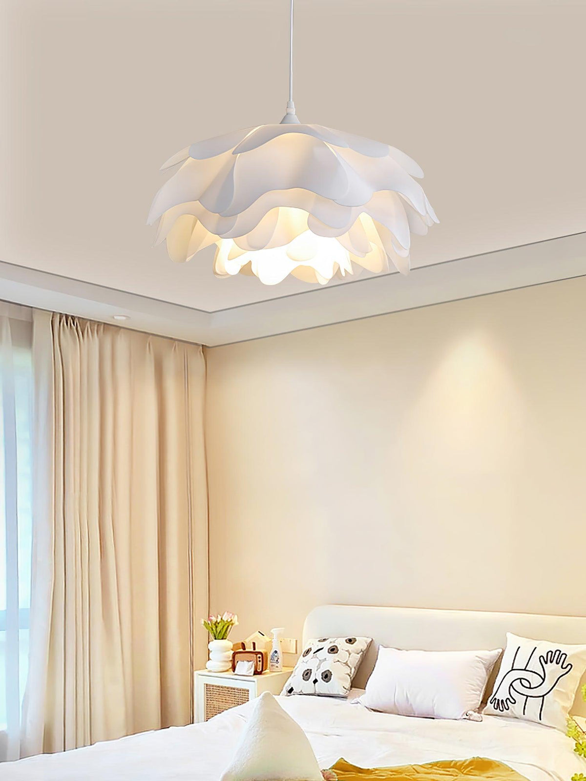 Flower Shaped White Pendant Lamp – detail 20