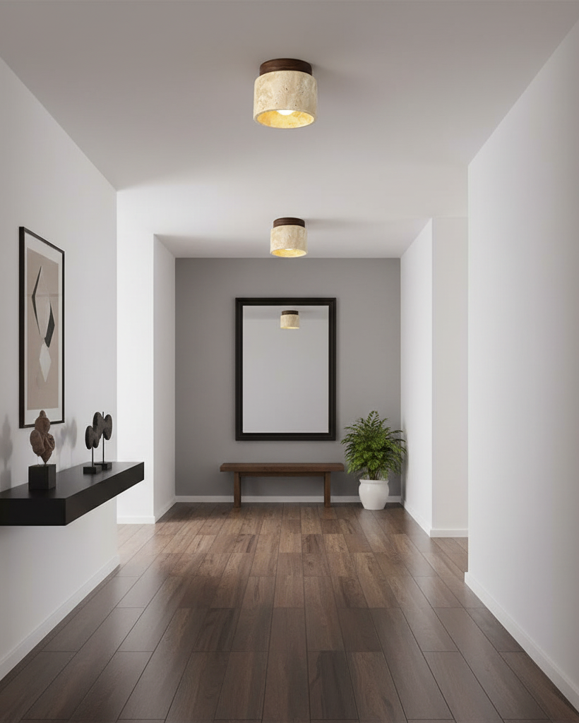 Rilore Travertine Ceiling Light