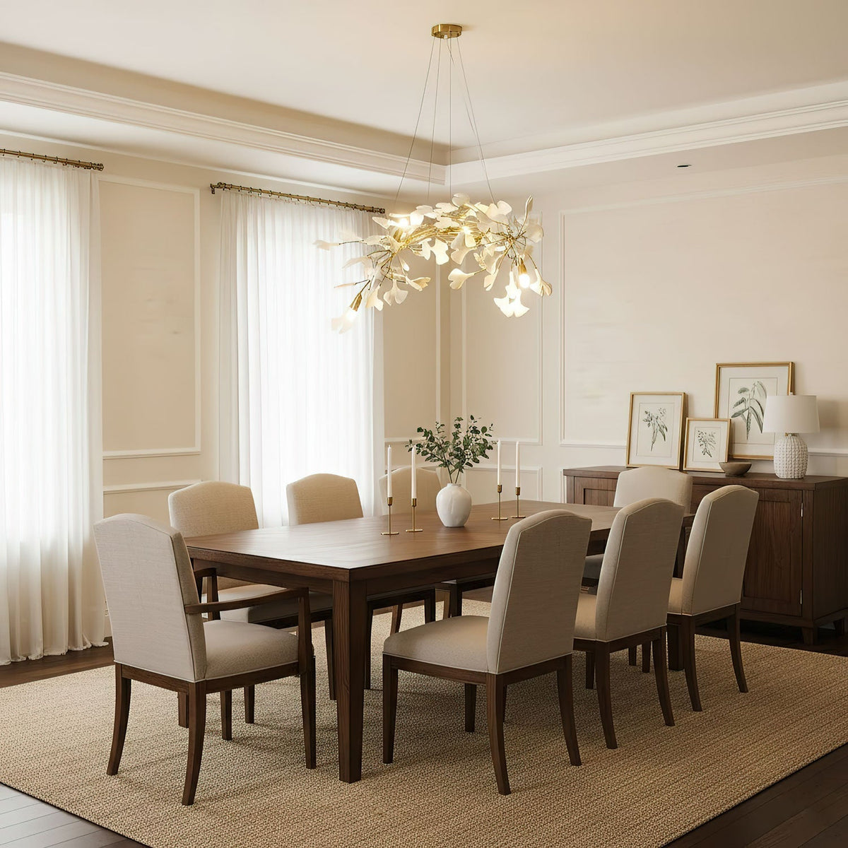 Gingko Bloom Chandelier – detail 17