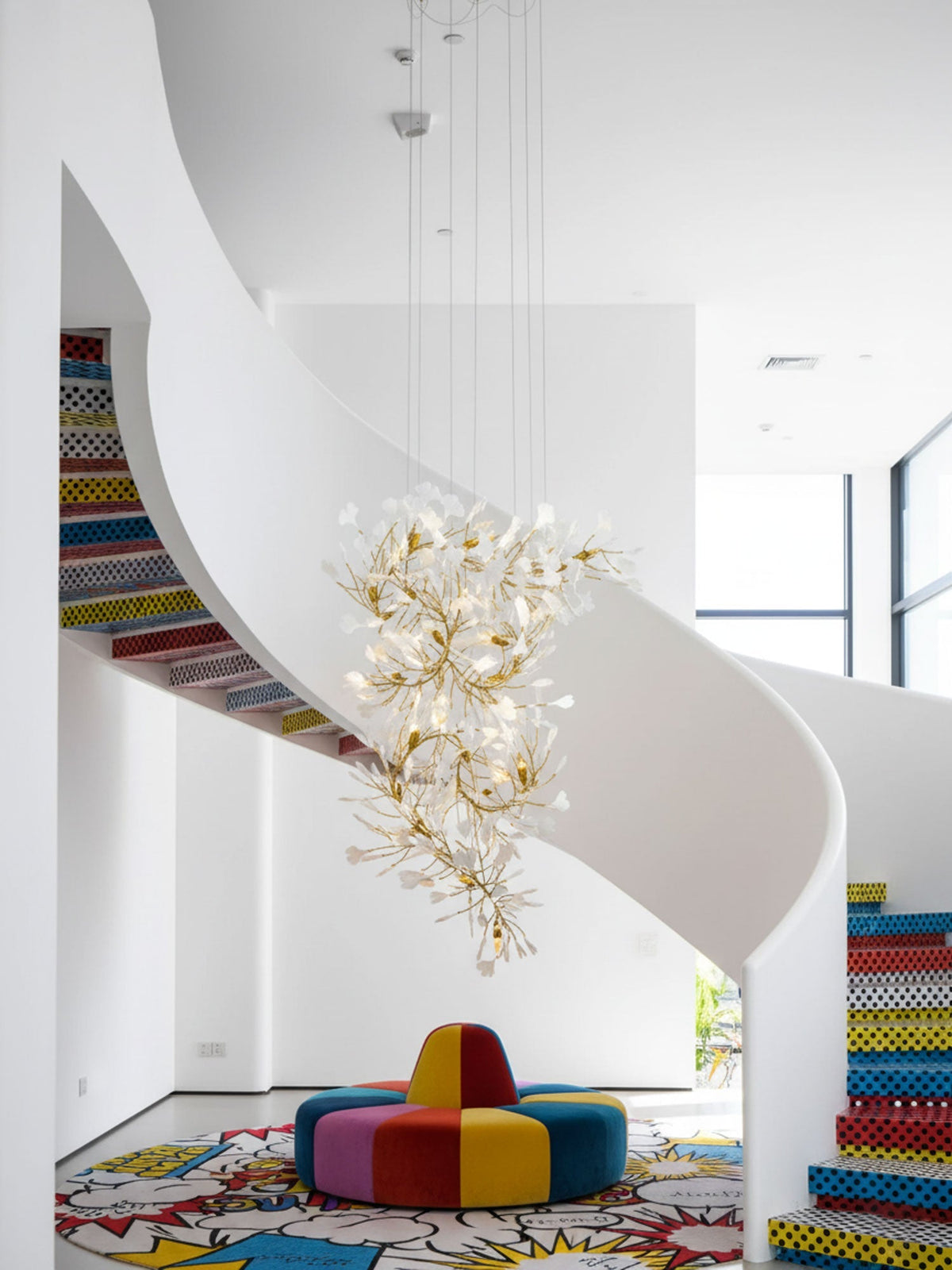 Gingko Vortex Chandelier – detail 7