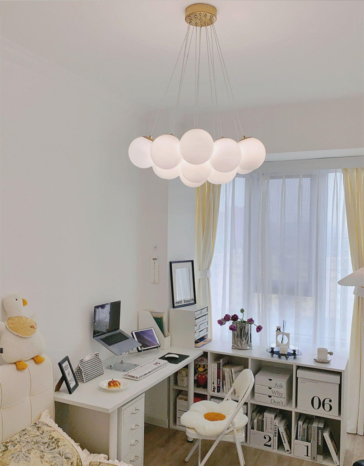 Glass Cluster Chandelier – detail 31
