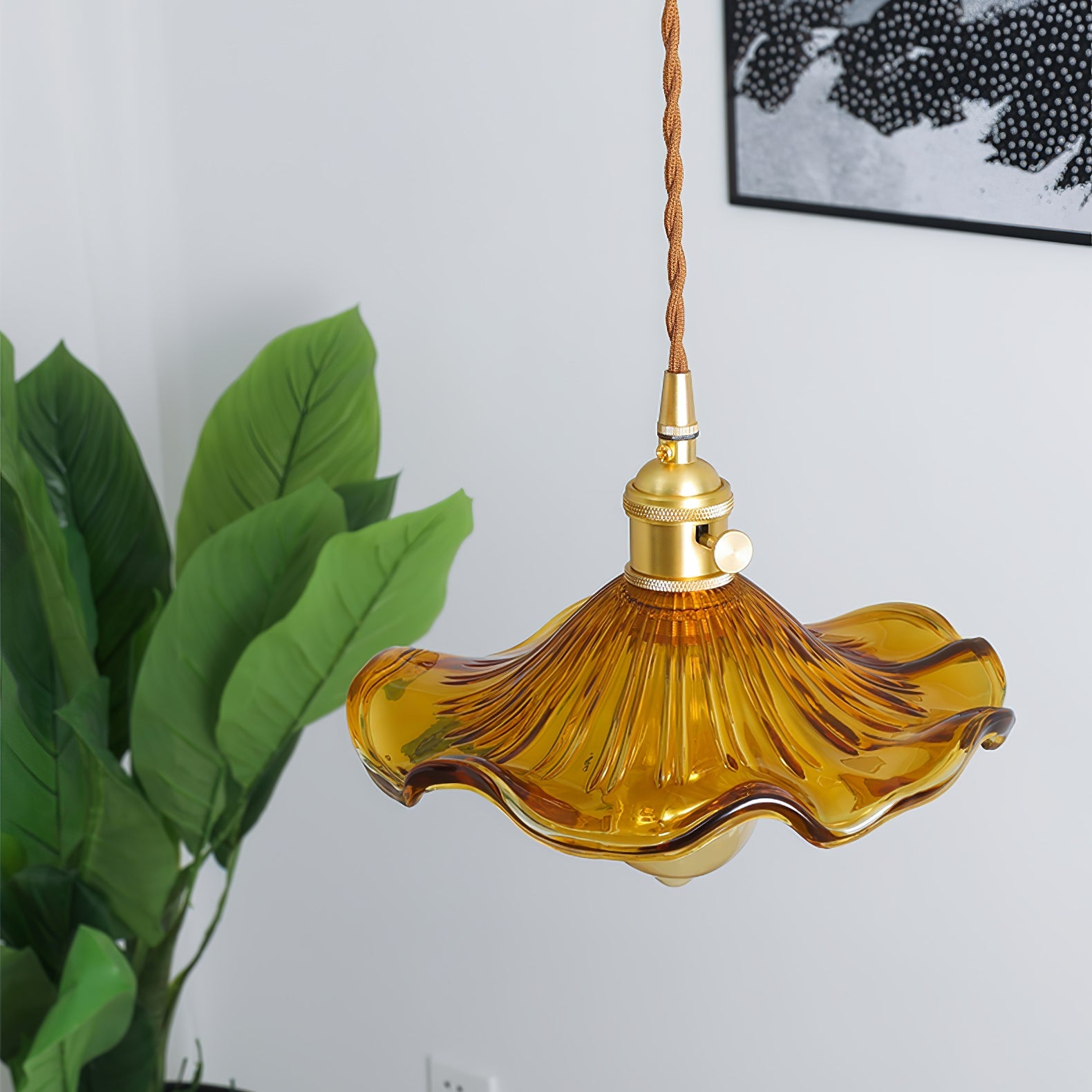 Paloia Vintage Plug In Pendant Light
