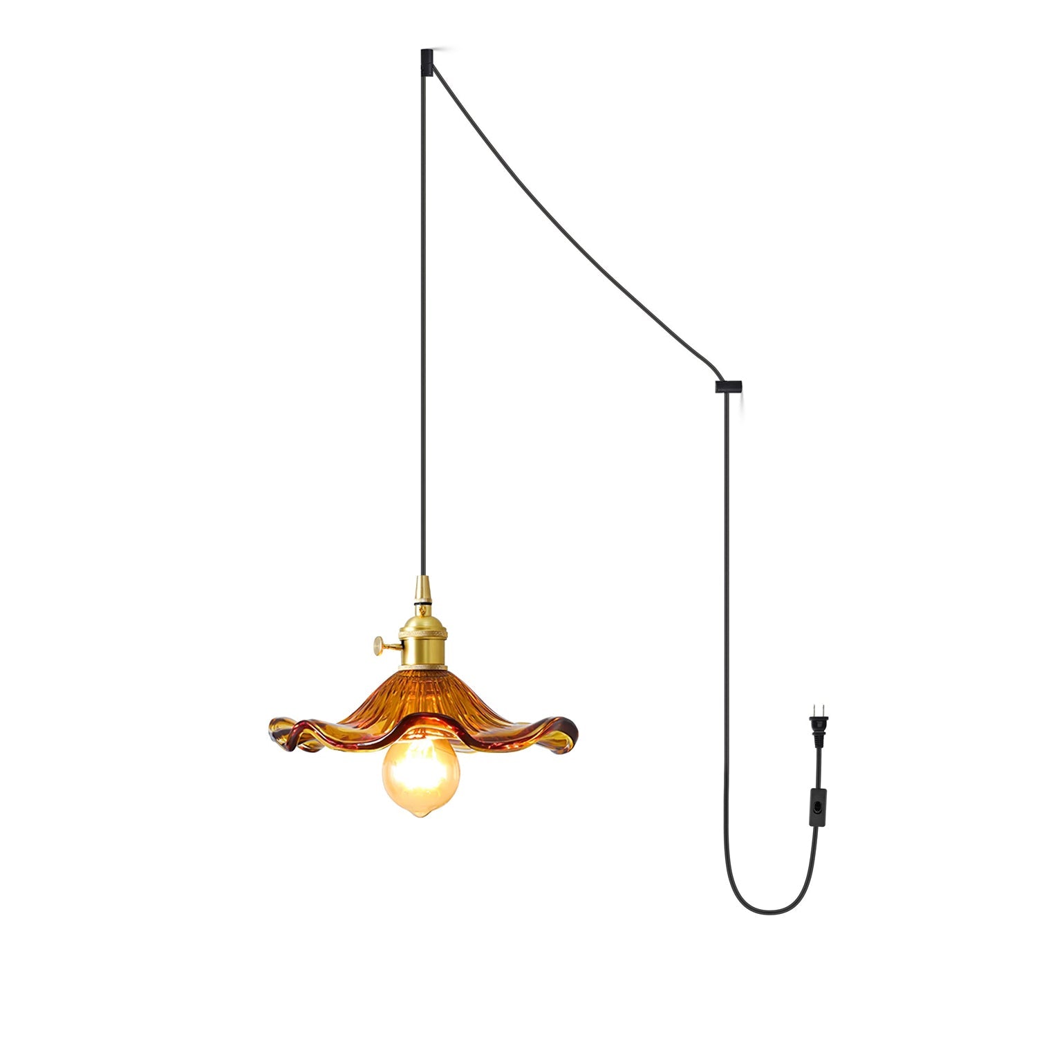 Paloia Vintage Plug In Pendant Light