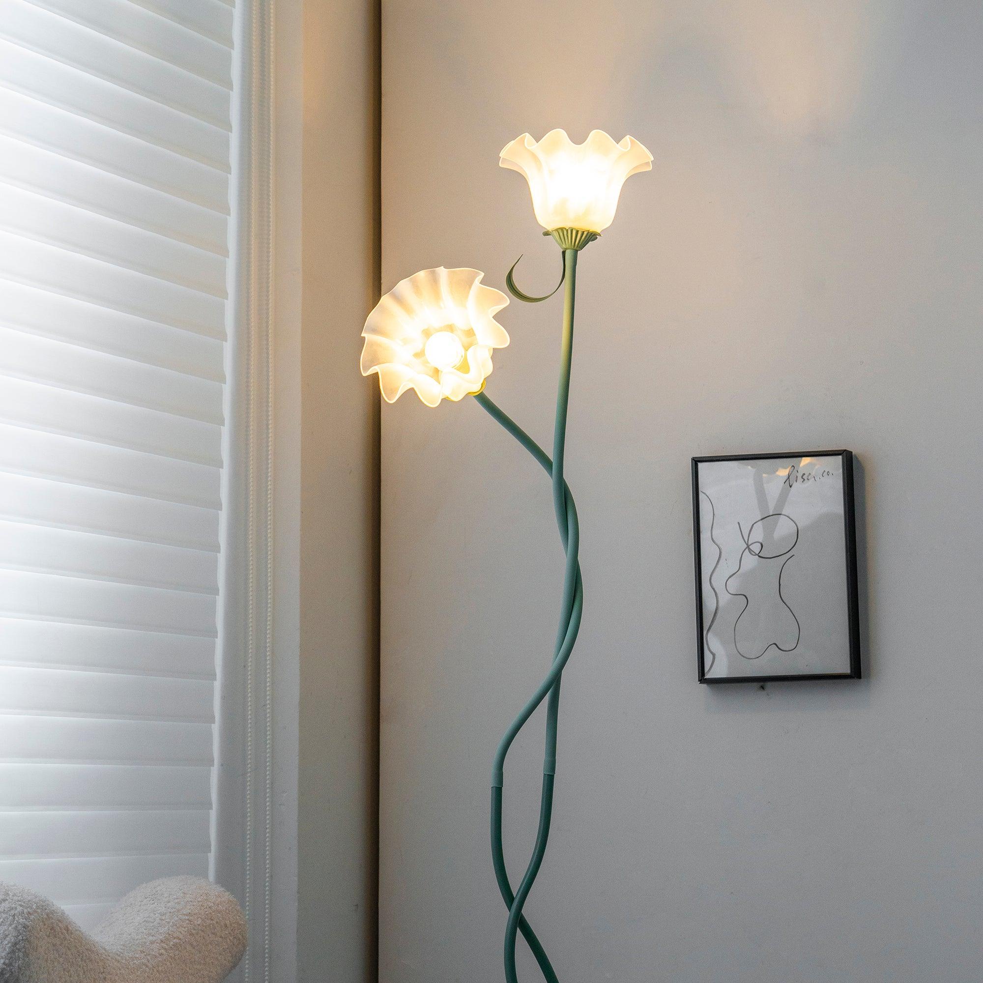 Talivay Floral Floor Lamp
