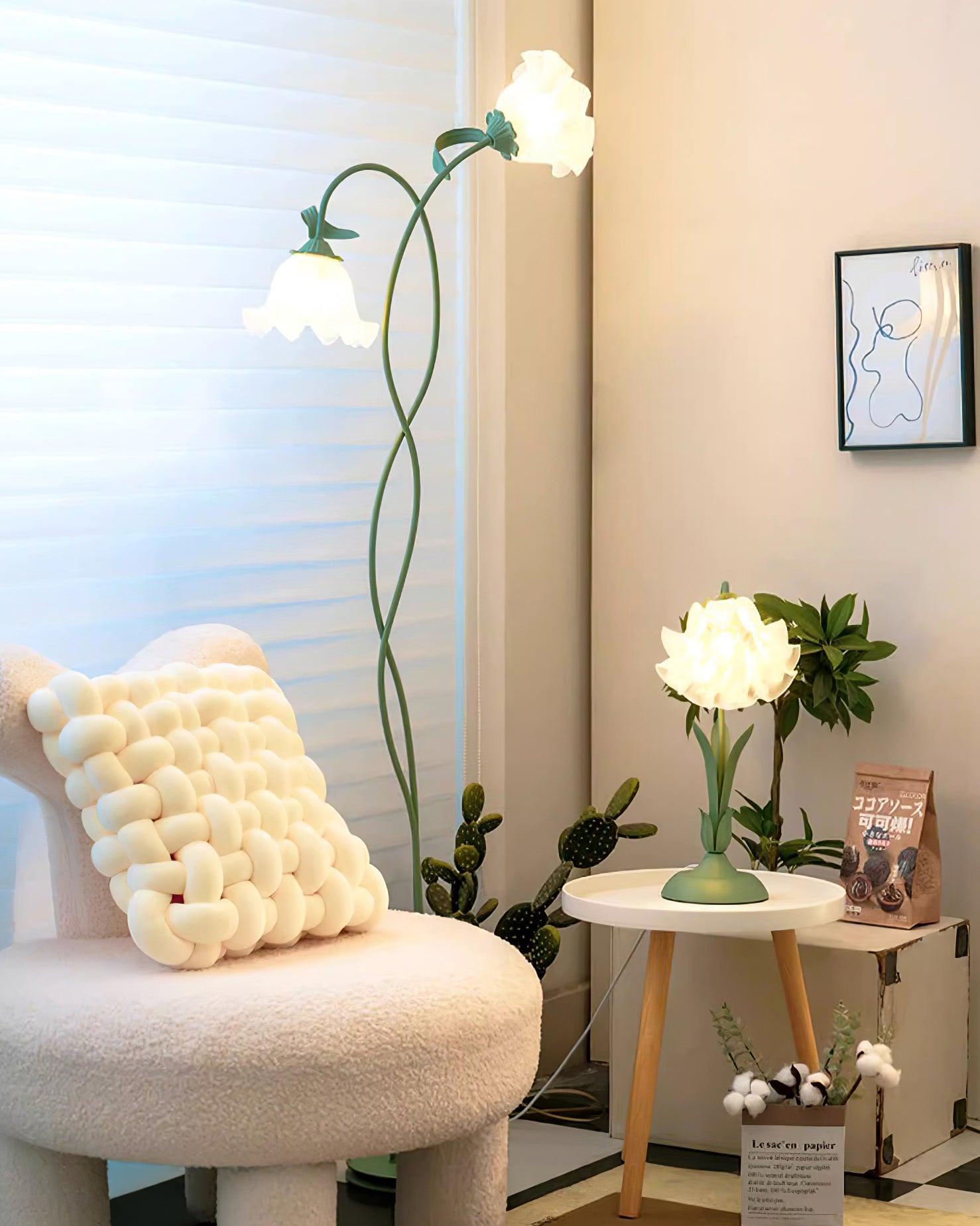 Talivay Floral Floor Lamp