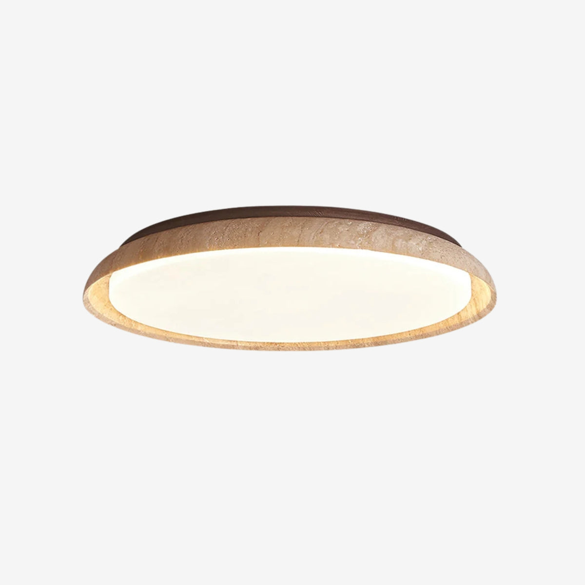 Bareno Round Travertine Ceiling Light