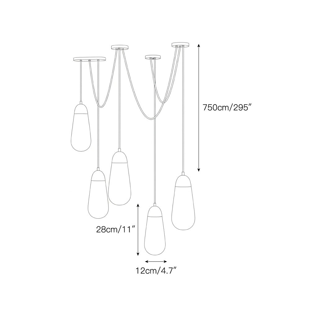 Zellin Cluster Pendant Light
